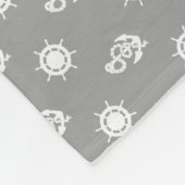 "ボートで"起こす何が航海のなボートの引用文 フリースブランケット (角)