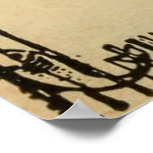 ボートとアングラーのノットのヴィンテージ図(1913) ポスター (角)