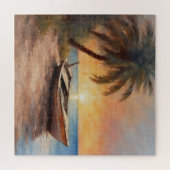 ボートとビーチ- 1 ジグソーパズル (横)