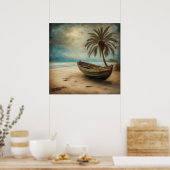 ボートとビーチ- 3 ポスター (キッチン)
