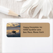 ボートとヘロン ラベル (インサイチュ)