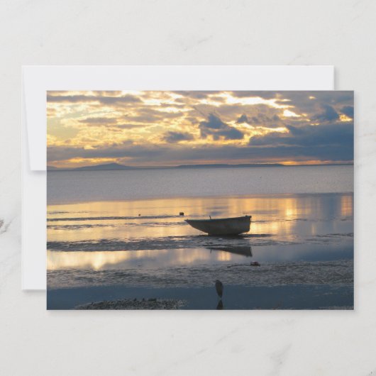 ボートとヘロン 招待状 (正面)