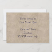 ボートとヘロン 招待状 (裏面)