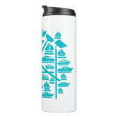 ボートとホテル タンブラー (回転右)