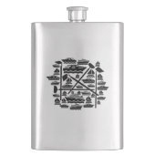 ボートとホテル フラスク (正面)