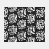 ボートとホテル フリースブランケット (正面(横))