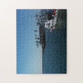 ボートとホライズンアットオーシャンサイドCA ジグソーパズル (縦)