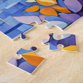 ボートとリフレクションを持つキュービストマリーナ ジグソーパズル (側面)