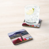 ボートと山の風景 コースター (右側)