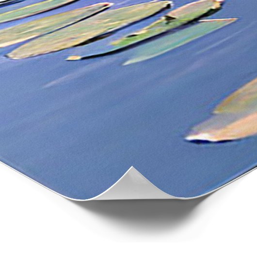 ボートと湖 ポスター (角)