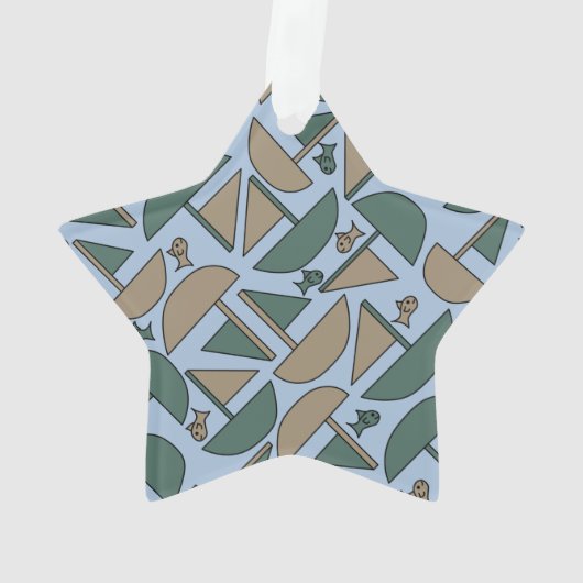 ボートと魚 オーナメント (裏面)