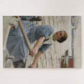 ボートに乗ったミルクメイド(アルバート・エーデルフェルト) ジグソーパズル (横)