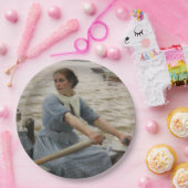 ボートに乗ったミルクメイド（アルバート・エーデルフェルト） ペーパープレート (パーティー)