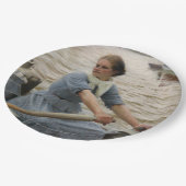 ボートに乗ったミルクメイド（アルバート・エーデルフェルト） ペーパープレート (アングル)