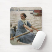 ボートに乗ったミルクメイド(アルバート・エーデルフェルト) マウスパッド (マウス)