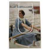 ボートに乗ったミルクメイド（アルバート・エーデルフェルト） ミディアムペーパーバッグ (裏面)