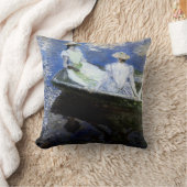 ボートに乗った少女たち クッション (ブランケット)