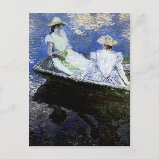 ボートに乗った少女たち ポストカード (正面)