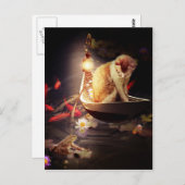 ボートに乗った猫 ポストカード (正面/裏面)