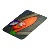 ボートに乗ってハムスターを打つ マグネット (左側)