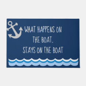 ボートに乗って何が起こるか ドアマット (正面)