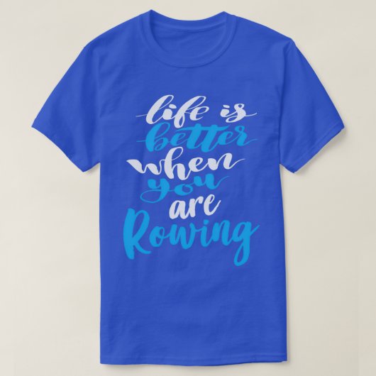 ボートに乗ると命が伸びる3 Tシャツ (デザイン正面)