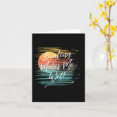 ボートに乗ると汗が止まらない カード (黄色い花)