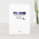 ボートに乗るホリデーライトメリークリスマスカード シーズンカード (裏面)