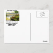 ボートに乗る2、ベイの波止場に座って、V... ポストカード (裏面)