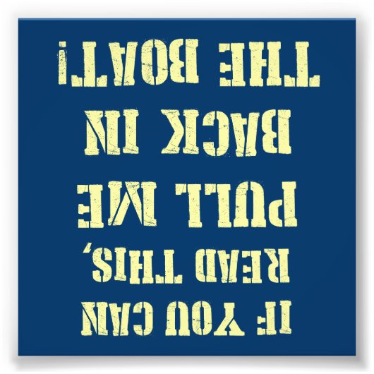 ボートに戻す フォトプリント            (正面)