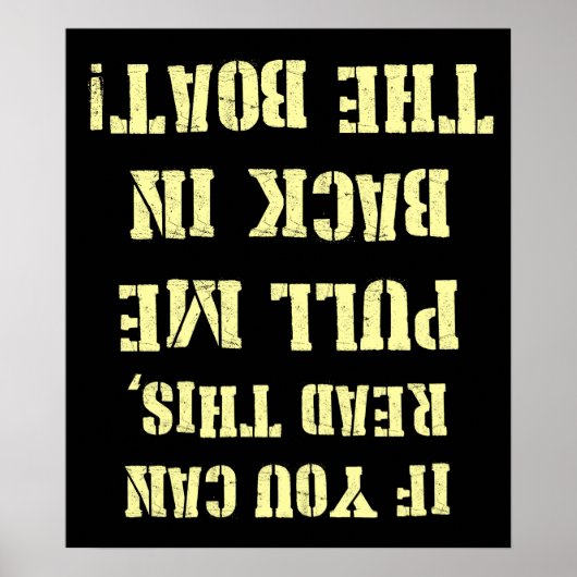 ボートに戻す ポスター (正面)