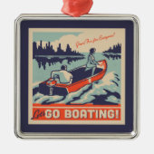 ボートに行こう メタルオーナメント (正面)