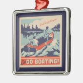 ボートに行こう メタルオーナメント (左)