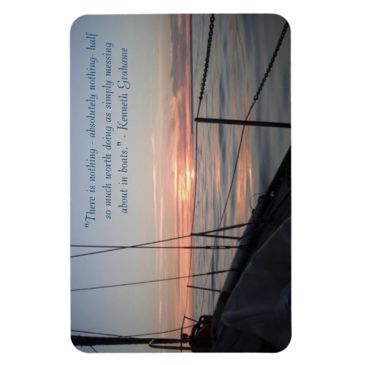 ボートのまわりに磁石の中で粉々 マグネット (縦)