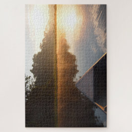 ボートのアマゾン雨林の日の出 ジグソーパズル