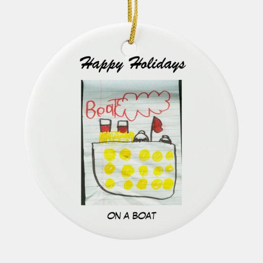 ボートのオーナメント セラミックオーナメント (正面)