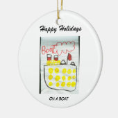 ボートのオーナメント セラミックオーナメント (左)