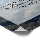 ボートのキャプテンの生涯の祝い　写真　葬儀 ポスター (角)