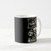 ボートのキャプテンTシャツのボート愛好家の贈り物 コーヒーマグカップ (正面右)