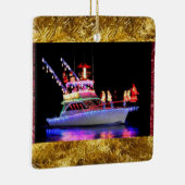 ボートのクリスマスのオーナメントのクリスマスの照明 セラミックオーナメント (右)