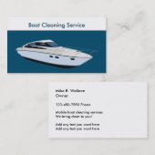 ボートのクリーニングサービス 名刺 (正面/裏面)