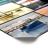 ボートのコラージュのポスター28 x 20 ポスター (角)
