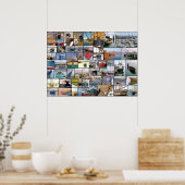 ボートのコラージュのポスター28 x 20 ポスター (キッチン)