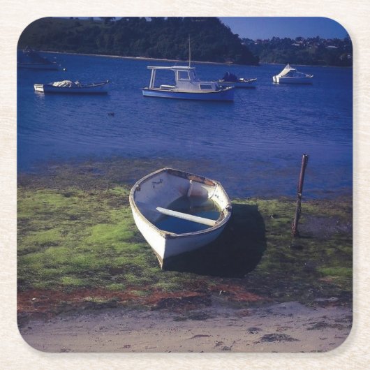 ボートのコースター スクエアペーパーコースター (正面)