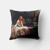 ボートのシャロットレディーウォーターハウスアートピロー クッション (裏面)