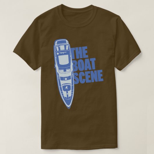 ボートのシーン Tシャツ (デザイン正面)