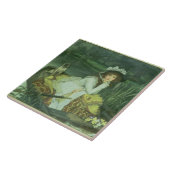 ボートのジェームスTissot |の若い女性、かReflectio タイル (側面)