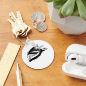 ボートのスケッチ キーホルダー