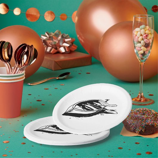 ボートのスケッチ ペーパープレート