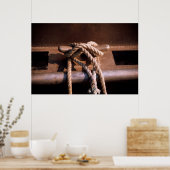 ボートのネクタイに結ぶロープ ポスター (キッチン)